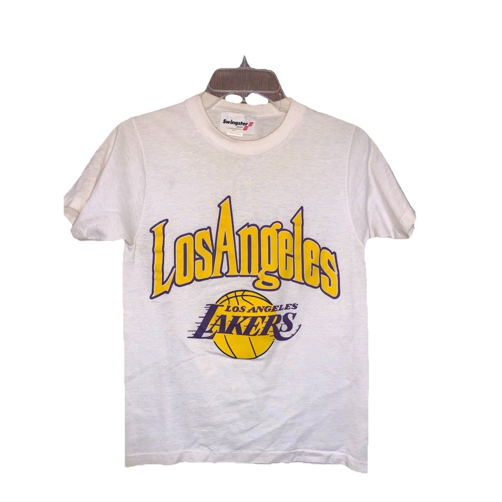 80-90s Vintage Los Angeles Lakers single stitch swinger sport brand Size Small
